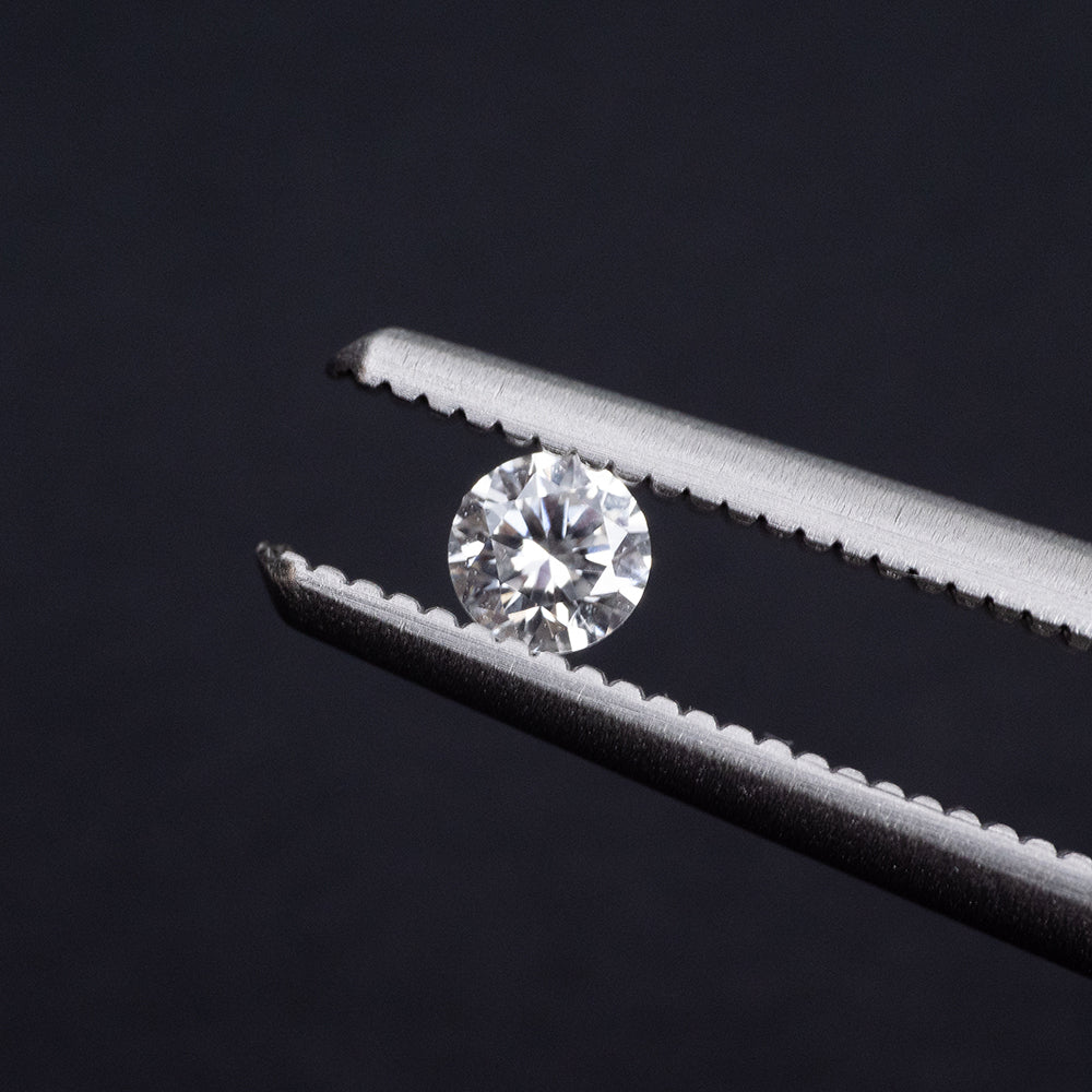 Diament laboratoryjny 0.07 ct barwa E czystość VVS2 szlif Brilliant